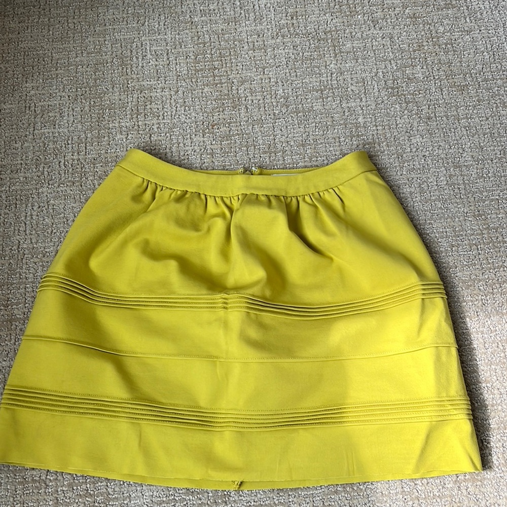 MADEWELL/Mustard Yellow mini skirt/Small